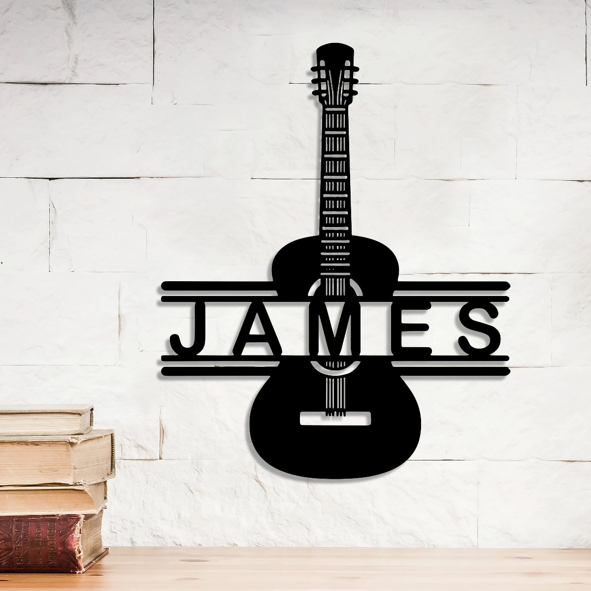 Guitar Classic Personalized Metal Wall Decor, Custom Metal Sign, Guitar