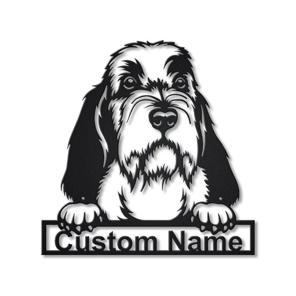 Personalized Petit Basset Griffon VendÃ©en Dog Metal Sign Art, Custom Petit Basset Griffon VendÃ©en Dog Metal Sign, Dog Gift, Animal Funny
