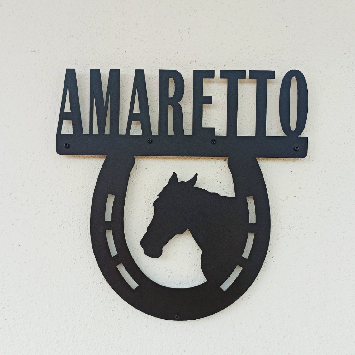Personalized Horse Stall Sign, Horse Stall Nameplate, Metal Sign, Horse