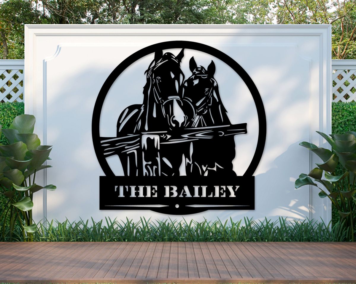 Custom Horses, Metal Sign, Metal Horse Sign Tn Walker Great Outdoor