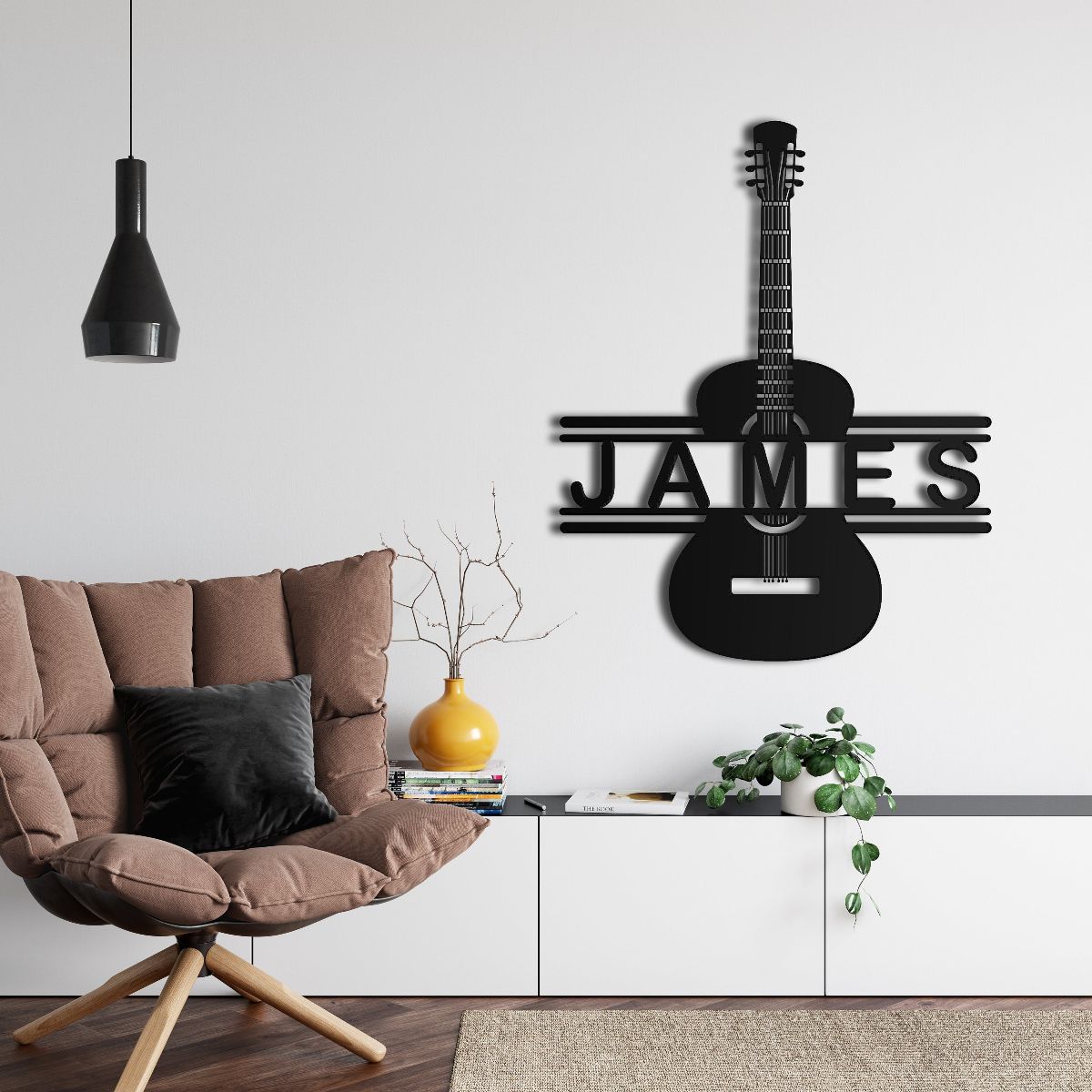 Guitar Wall Art, Metal Wall Decor, Metal Wall Hangings, Home Living
