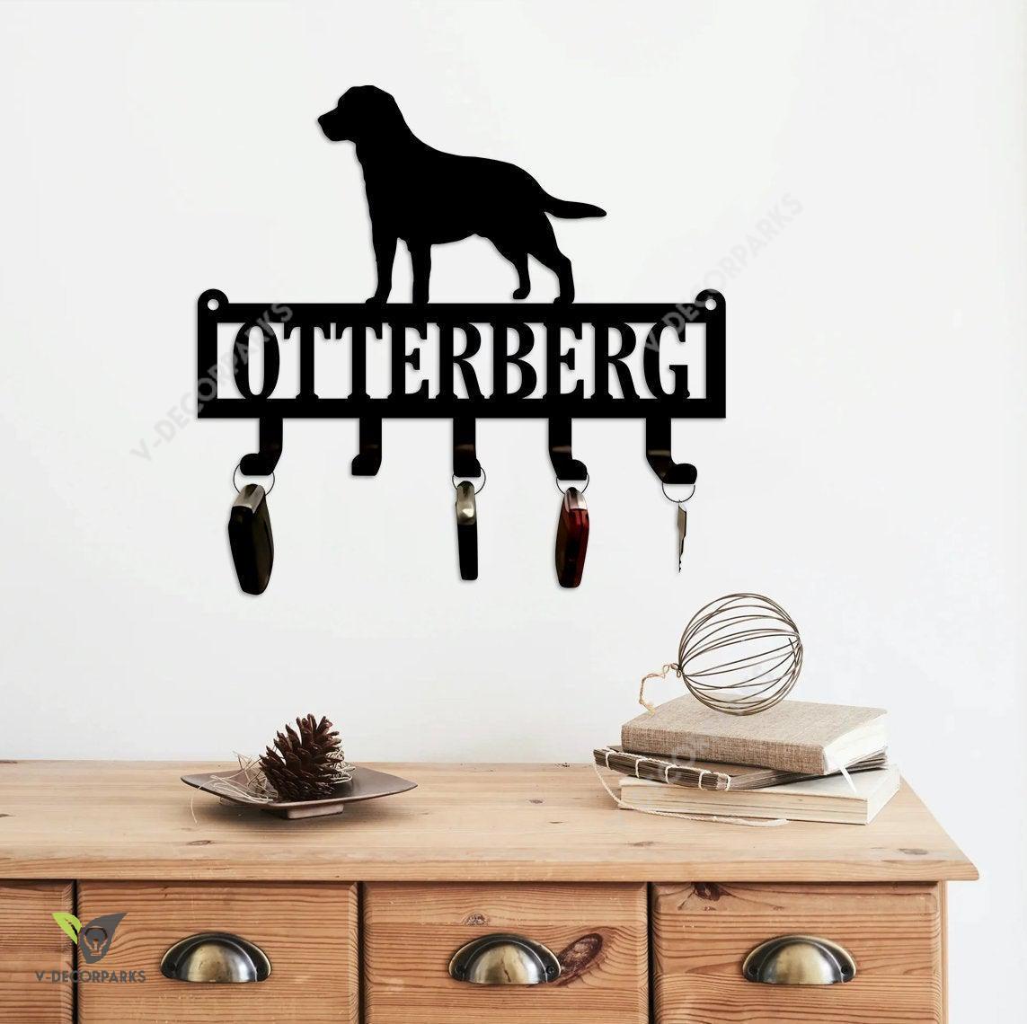Personalized Labrador Retriever Key Holder, Metal Dog Leash Holder, Metal Key Hanger, Key Hooks, Key Holder, Key Hanger, Dog Lovers Gift