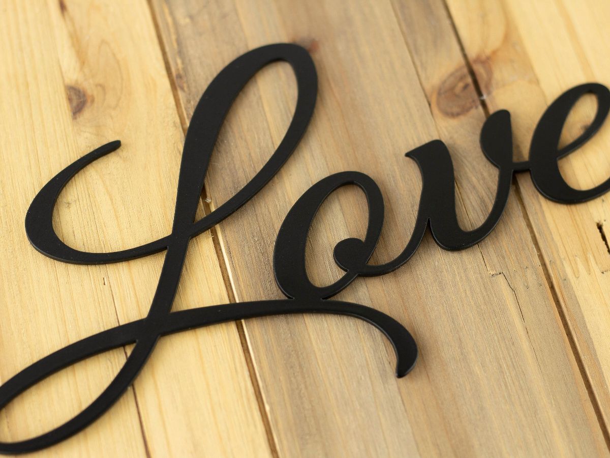 Family Blessings Love Metal Signs Black, Metal Wall Art, Metal Wall