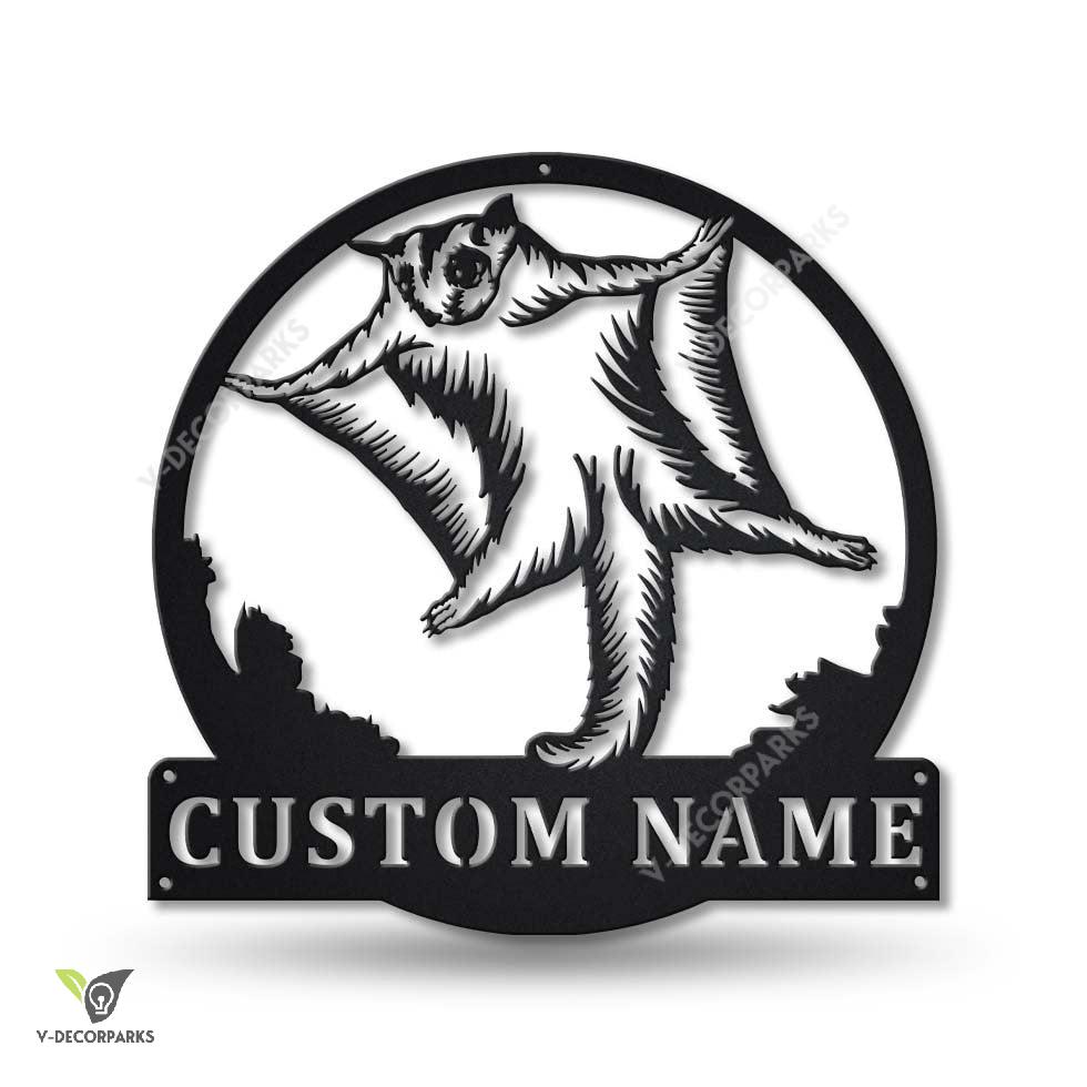Personalized Sugar Glider Metal Sign Art, Custom Sugar Glider Metal Sign, Animal Funny, Pets Gift, Birthday Gift