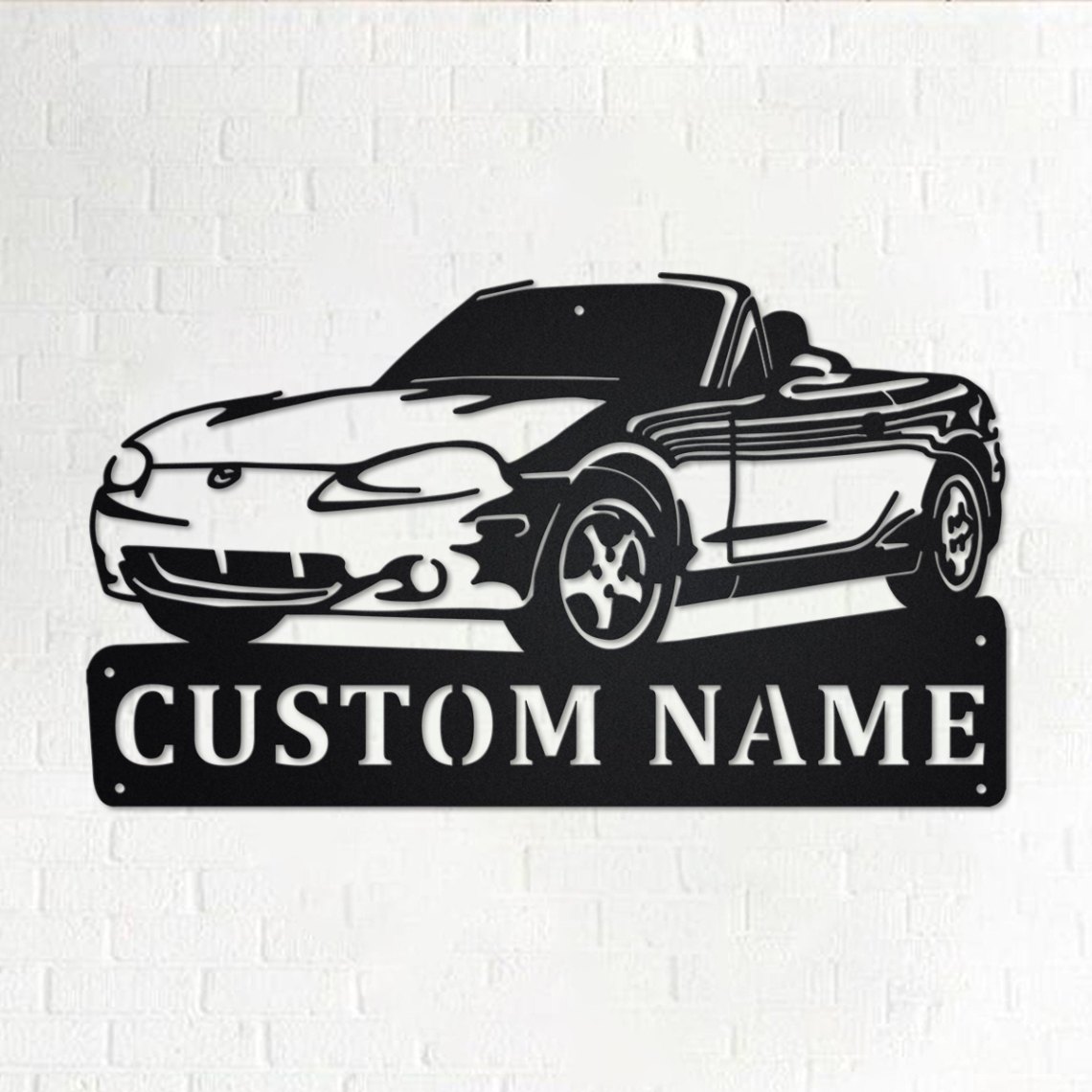 Custom Car Sports Metal Wall Art, Personalized Car Sports Name Sign Decoration For Room, Car Sports Metal Home Decor, Custom Car Sports