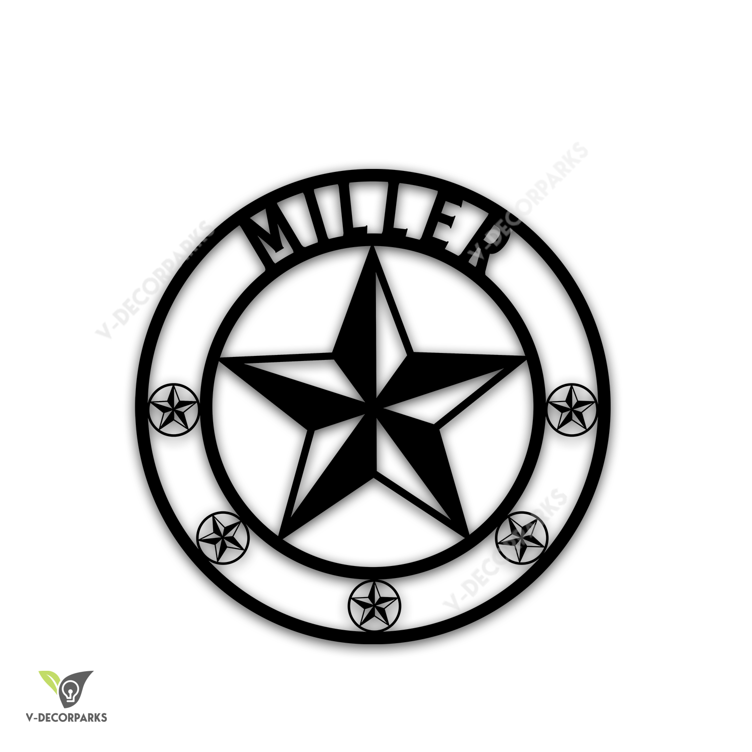 Custom Lone Stars Texas Metal Wall Art, Texas Laser Cut Gift For Father