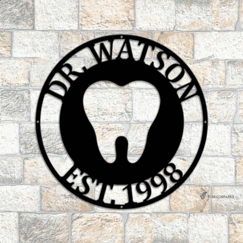 Dentist Office Wall Decor With Led Lights, Dentist Gift, Dental Office