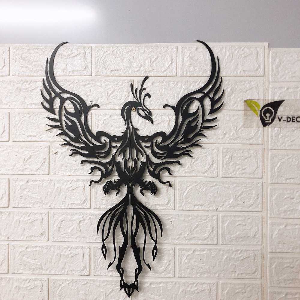 Rising Phoenix Metal Wall Art, Phoenix Metal Sign, Phoenix Metal
