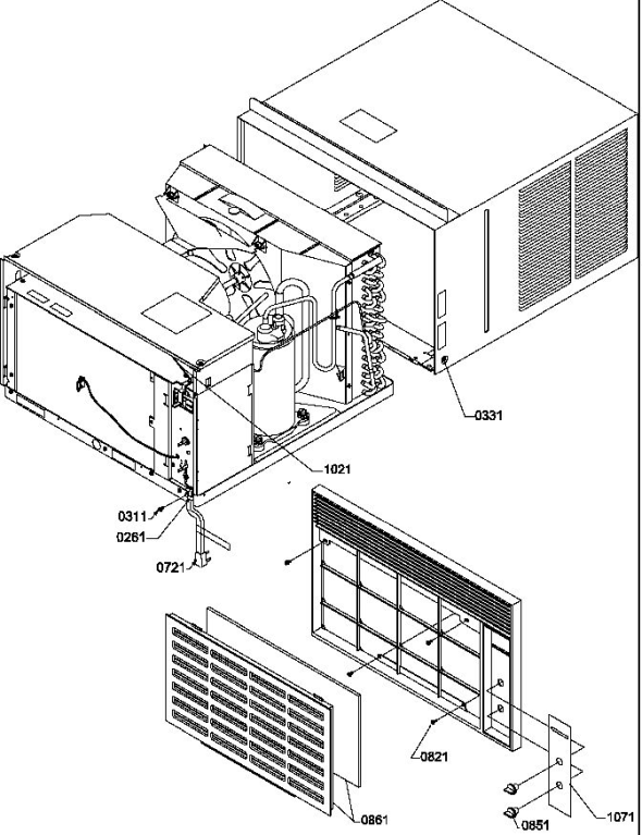 Amana 21QZ33RC1P1209906R Room Air Conditioner Partswarehouse