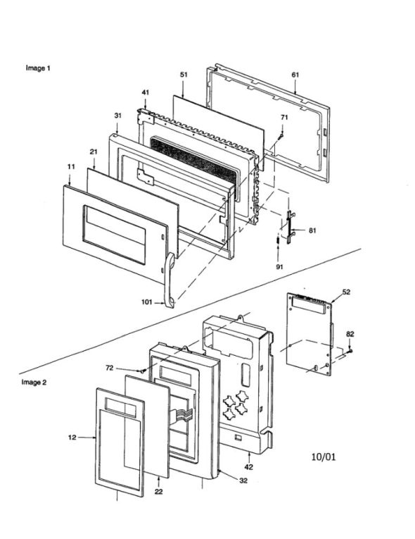 Amana MVH350LP1323208M Microwave/Hood Combo Partswarehouse