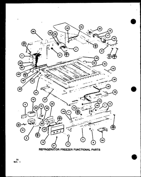 Amana TRG16J-P7739032W Top-Mount Stor-Mor Free-O-Frost Refrigerator ...