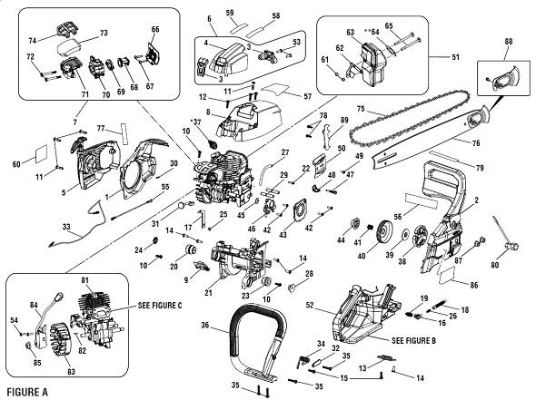 BlackMax BM3818VNM (095382407) 38cc Chain Saw | Partswarehouse