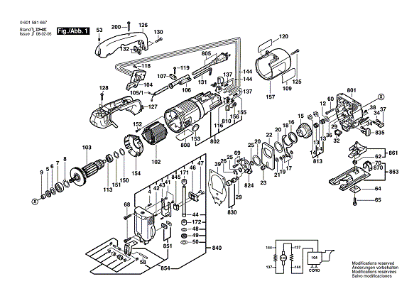 Bosch Jig Saw 1581 AVS (120V) (0601581667) | Partswarehouse