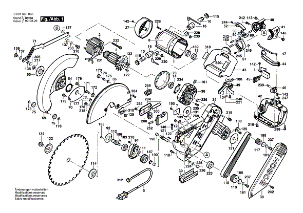 Bosch Miter Saw 4212 (115V) (060166F222) | Partswarehouse