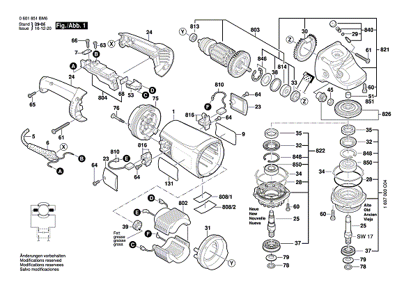 Bosch Grinder 1873-8 (120V) (0601851BM6) | Partswarehouse