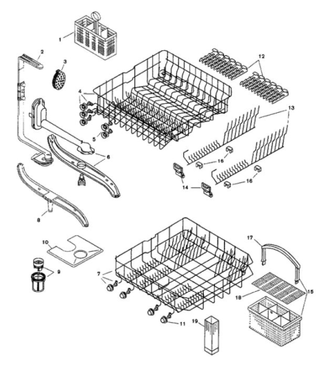 Bosch SHU9915UC-11 (FD 8002-8003) Dishwasher | Partswarehouse