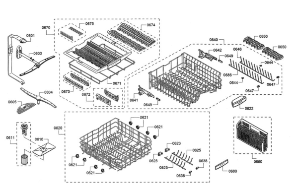 Bosch SHXM78W55N 10 Dishwasher PartsWarehouse