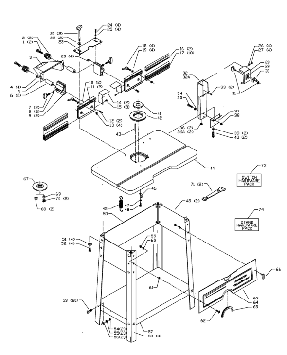 Delta 43-355 Shaper Parts and Accessories at PartsWarehouse