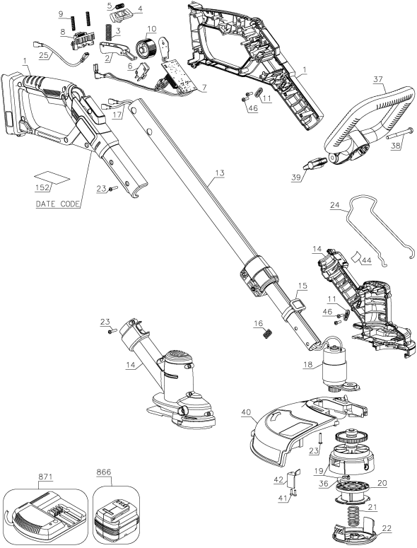 Black and Decker 90567077 Lever Assembly