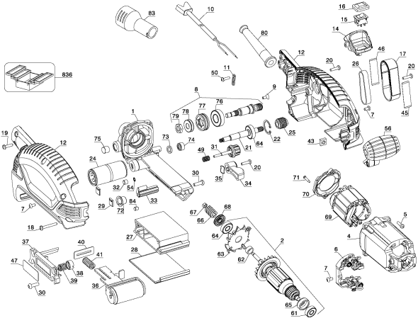 Teenageår leje gentage Dewalt D26480-B2 Type 1 Belt Sander | Partswarehouse