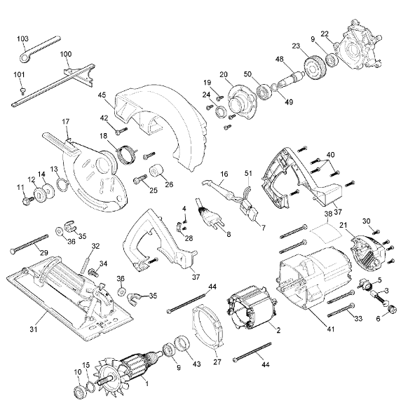 DeWALT DW352-B3 Type 4 Electric Saw | Partswarehouse