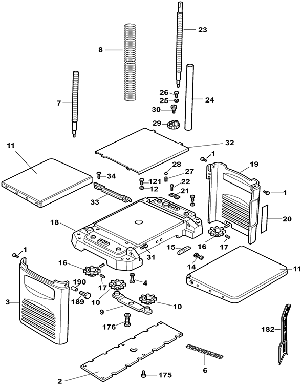 Dewalt DW733-B2 Type 2 Planer | Partswarehouse