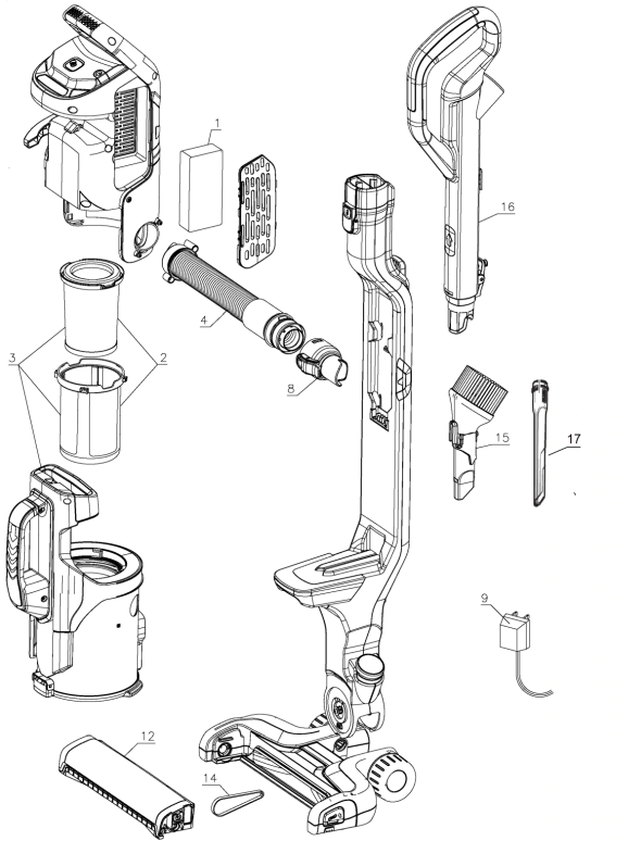 Black & Decker HCUA525JP Type 1 Vacuum | Partswarehouse