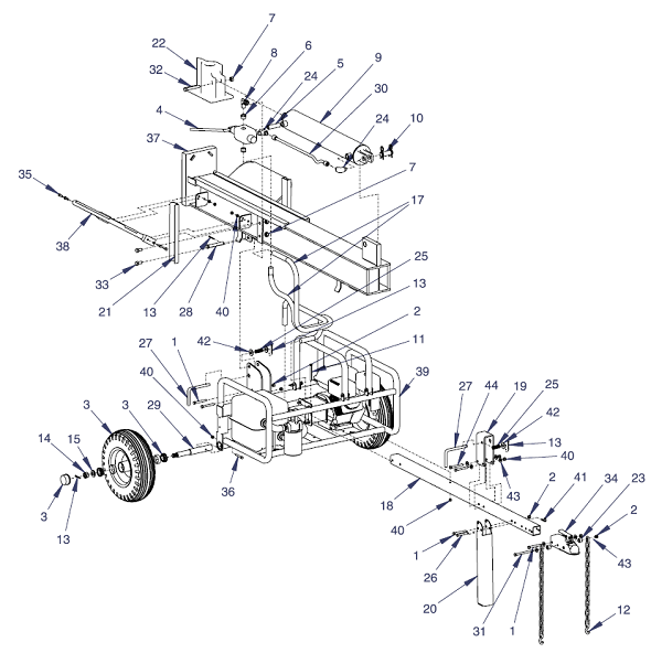 EarthQuake W2265V 6.5 HP VIPER Log Splitter | Partswarehouse