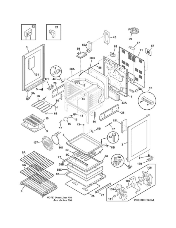 Electrolux CEI30EF3JSA Range | Partswarehouse