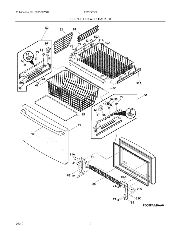 Electrolux Refrigerator Parts and Accessories