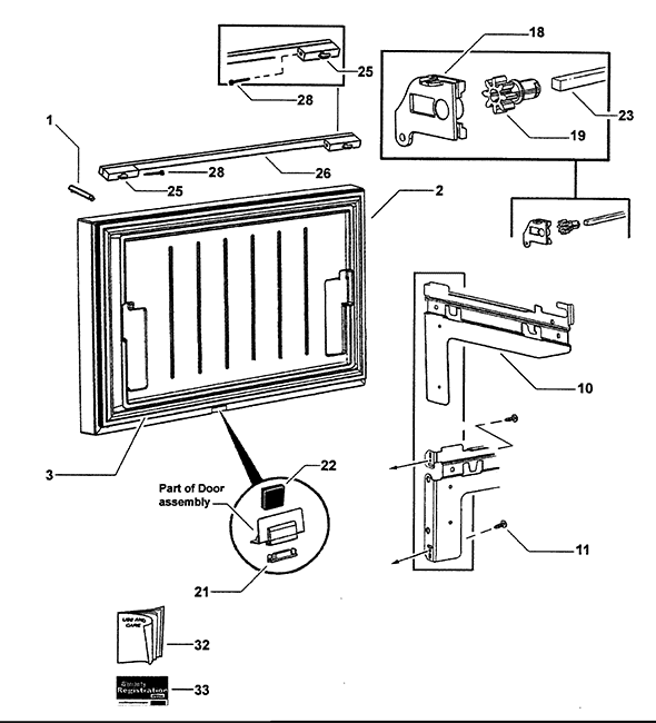 Fisher & Paykel RF201ADUX-22302A Refrigerator | Partswarehouse