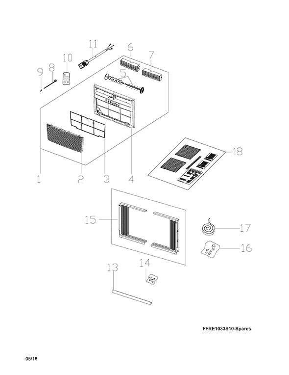 frigidaire ffre12l3s10