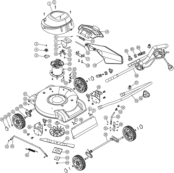Greenworks 25012 Lawn Mower Partswarehouse