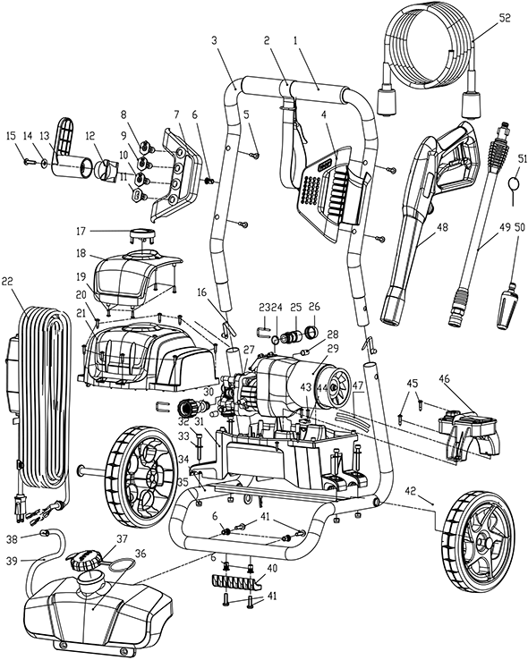 Greenworks 1800 PSI / 1.1 GPM ELECTRIC PRESSURE WASHER GPW1800 ...