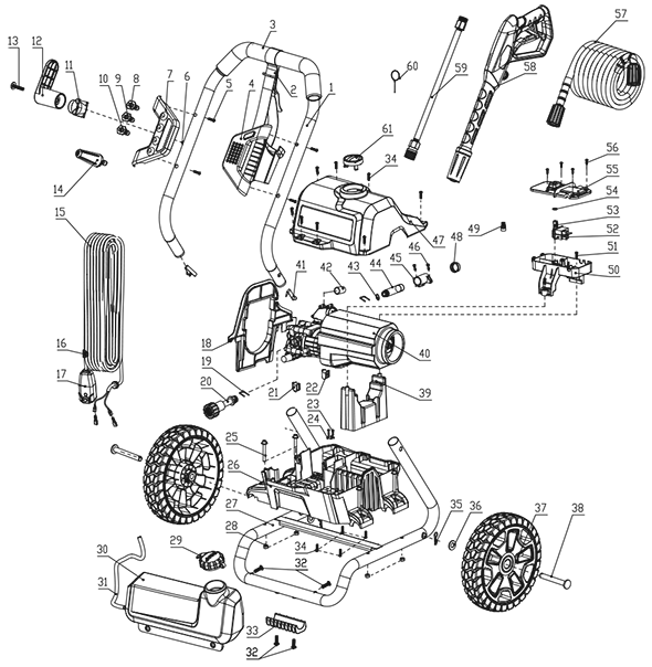 Greenworks GPW2000-1 Pressure Washer | Partswarehouse