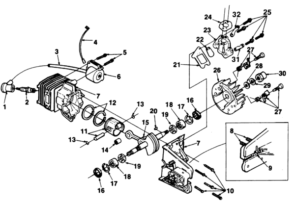 Homelite 240 Chain Saw UT-10625 Parts and Accessories- PartsWarehouse