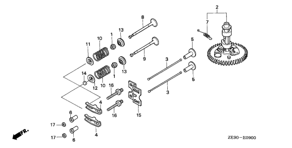 Honda GXV340 DAP5 Engine | Partswarehouse