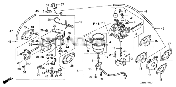 Honda EB6500X AH - EALC 1000001-9999999 EB Series Engine | Partswarehouse