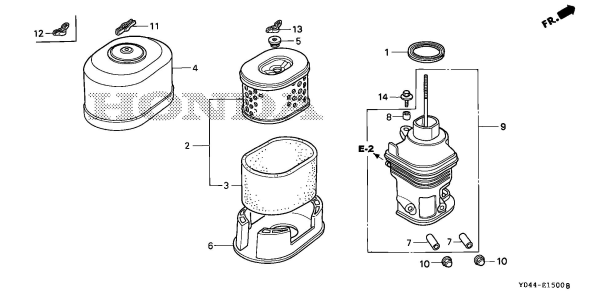 Honda WT40XK1 AC - GC05 2000001-3599999 Water Pump | Partswarehouse