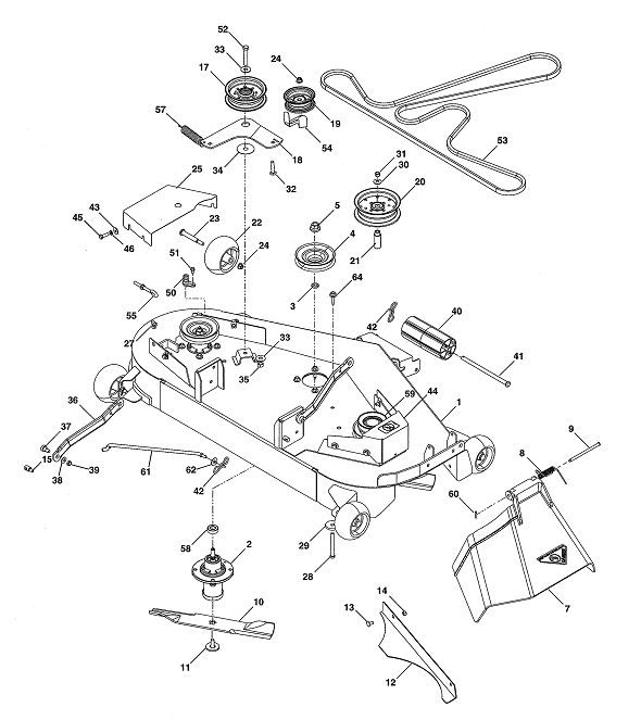 Husqvarna GT48XLSI (96043017700) Lawn Tractor Parts and Accessories at ...