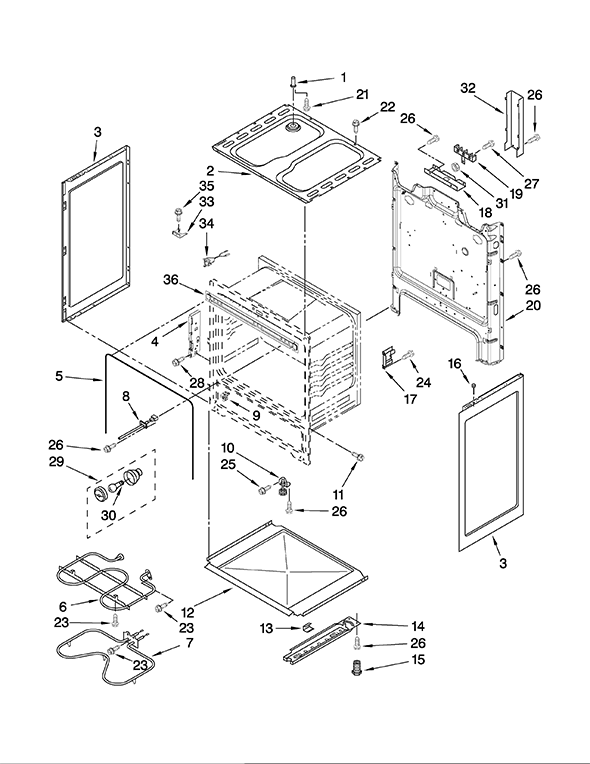 IKEA YIER320WW0 Range | Partswarehouse