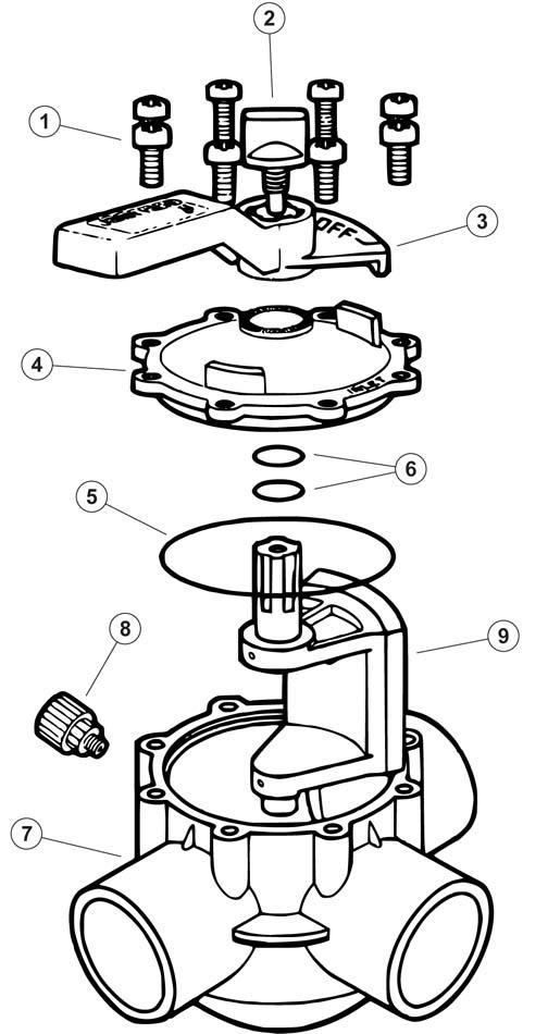 Jandy by Zodiac 3 Way CPVC Gray Valve Parts and Accessories- PartsWarehouse