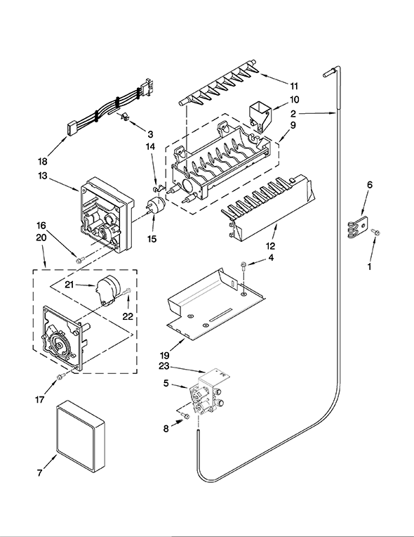 Kenmore Elite 10645429801 Side-By-Side Refrigerator | Partswarehouse