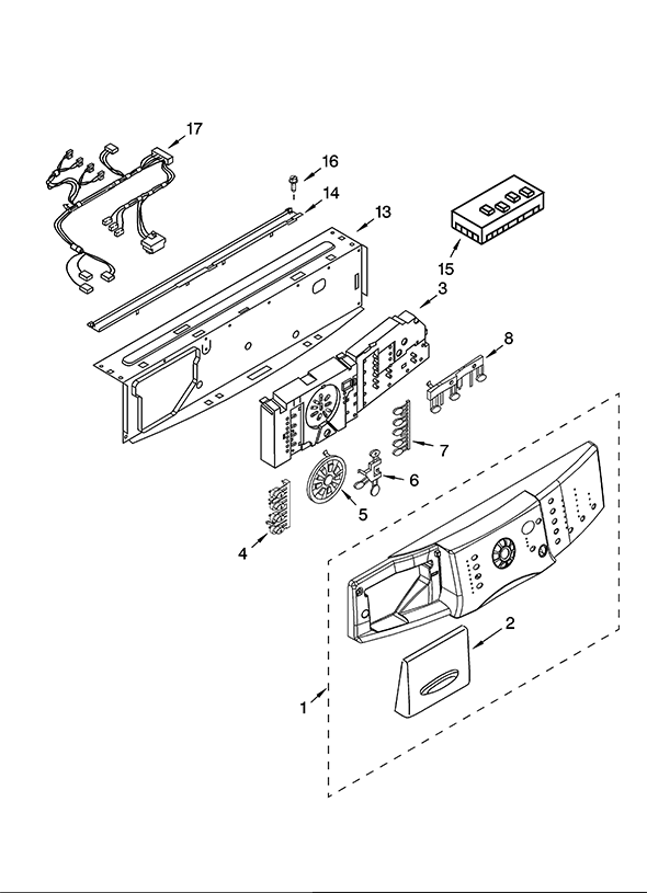 lg washer control panel