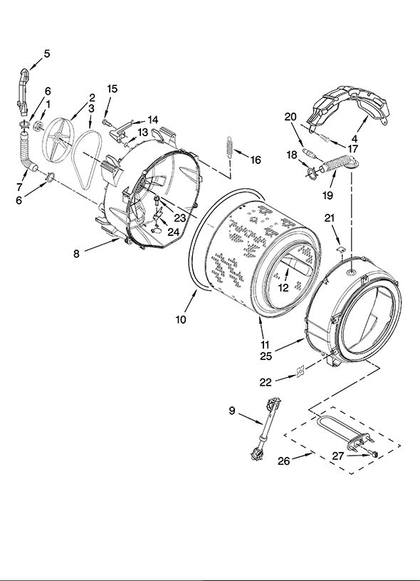 Kenmore Elite 11047711800 Washer | Partswarehouse