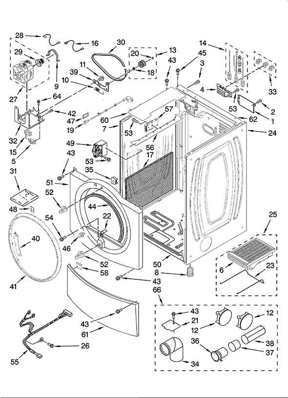 Kenmore Elite 11087709700 Dryer | Partswarehouse