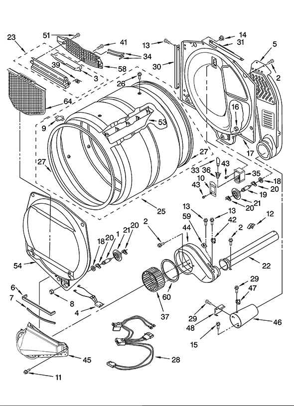 Kenmore Elite 11095081401 Dryer | Partswarehouse