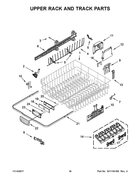 Kenmore Elite 66512793K314 Dishwasher | Partswarehouse