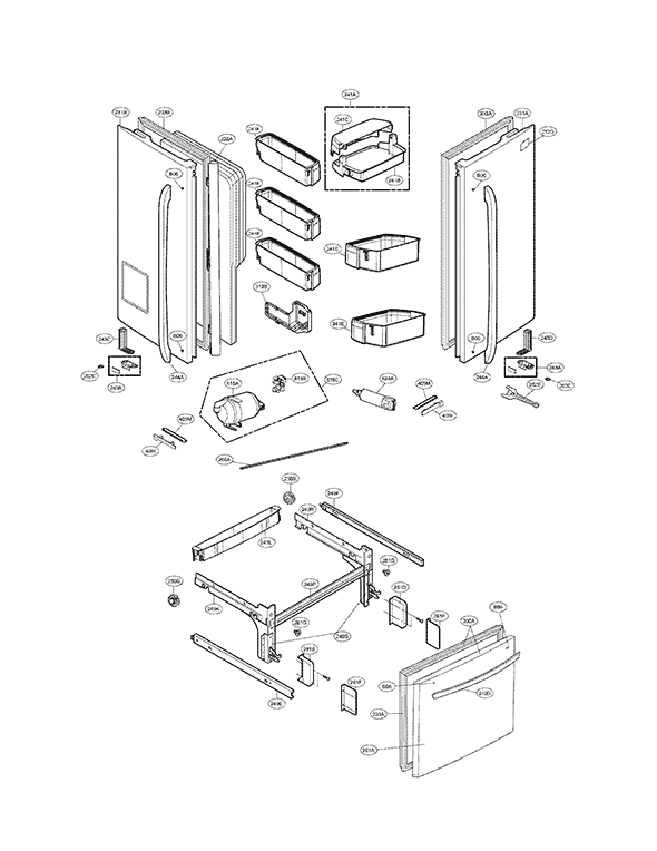 Kenmore Elite 79572052110 Bottom-Mount Refrigerator | Partswarehouse