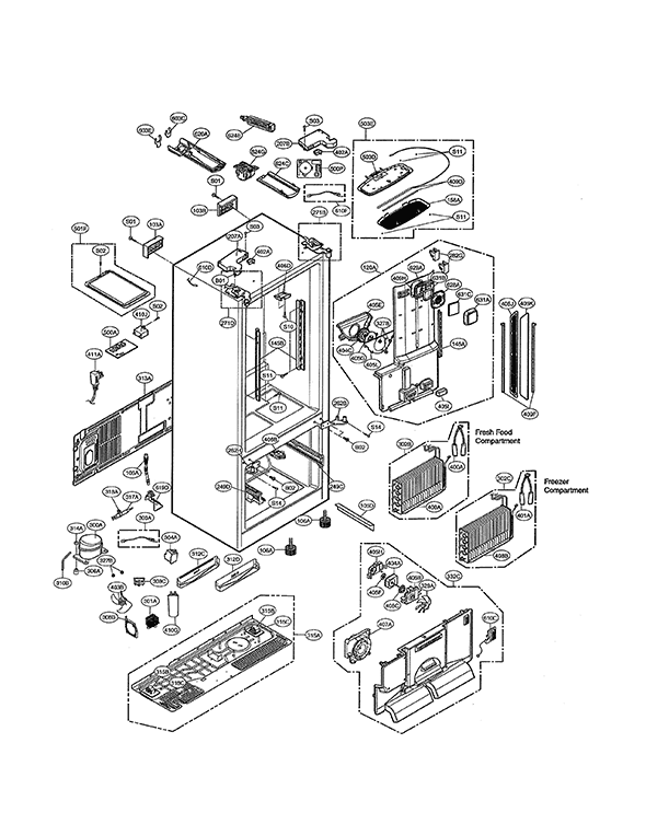 Kenmore Elite 79572053110 Bottom-Mount Refrigerator | Partswarehouse